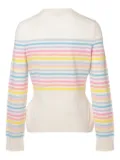 CHANEL Pre-Owned 2019 CC Mark Rainbow knitted sweater - White