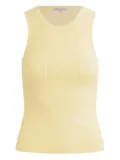Favorite Daughter The Kennedy ribbed sleeveless top - Yellow