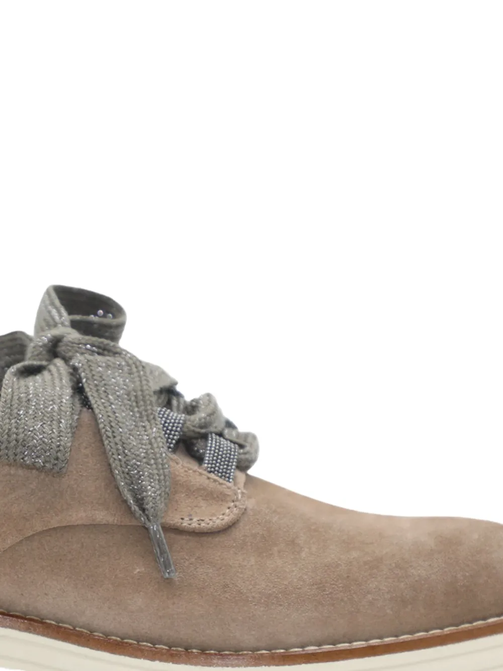 Ron White lace-up suede loafers Brown