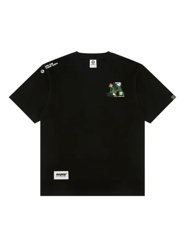 Aape グラフィック Tシャツ 黒 Aape グラフィック Tシャツ 黒 A