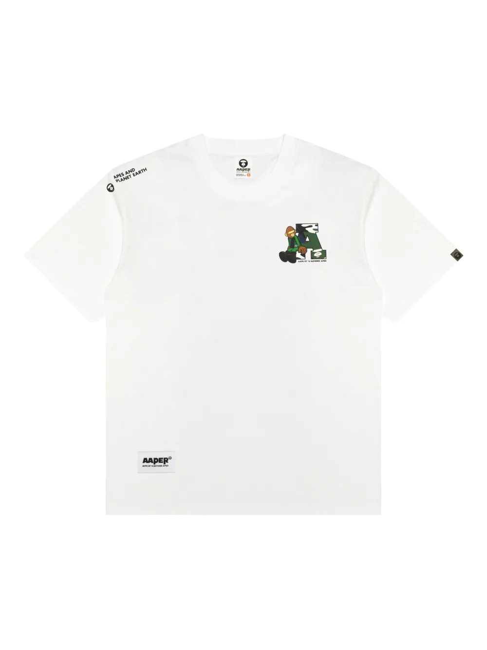 Aaper graphic-print cotton T-shirt