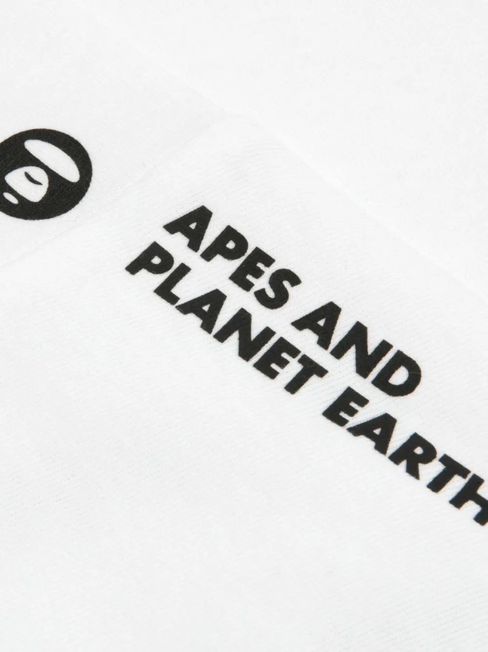 AAPE BY *A BATHING APE Aaper katoenen T-shirt met grafische print Wit