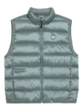 AAPE BY *A BATHING APE® logo-patch quilted gilet - Blue