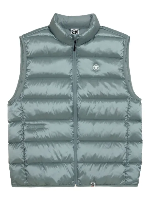AAPE BY *A BATHING APE® logo-patch quilted gilet