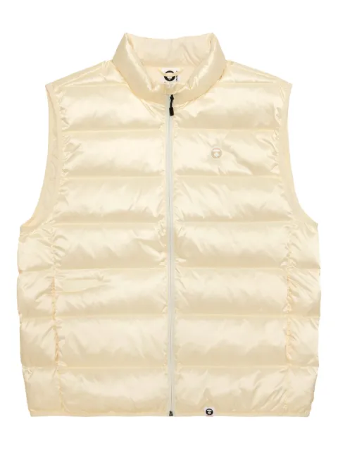 AAPE BY *A BATHING APE® quilted logo-plaque gilet