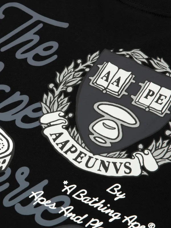 AAPE BY *A BATHING APE® Ape university-style T-shirt | Black