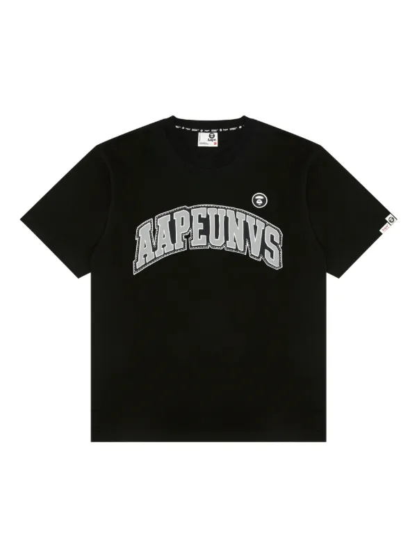 AAPE BY *A BATHING APE® Ape University Tシャツ | ブラック