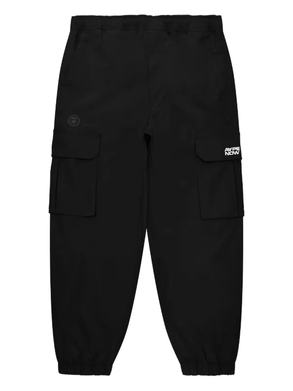 AAPE BY *A BATHING APE® Ape Now Cargo Regular Trousers | Black 