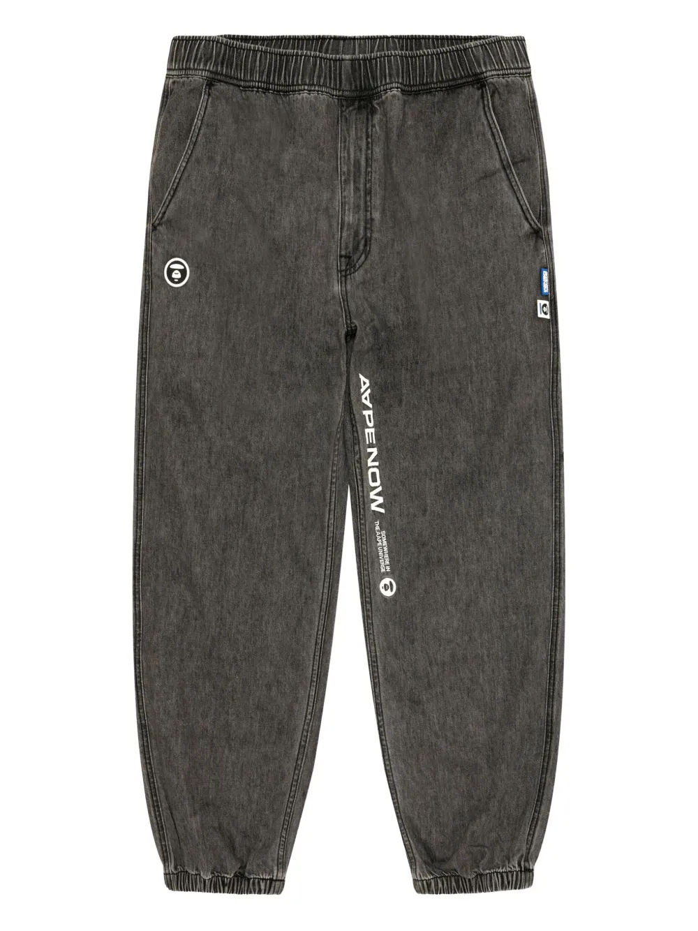 ape now logo-appliqué regular jeans