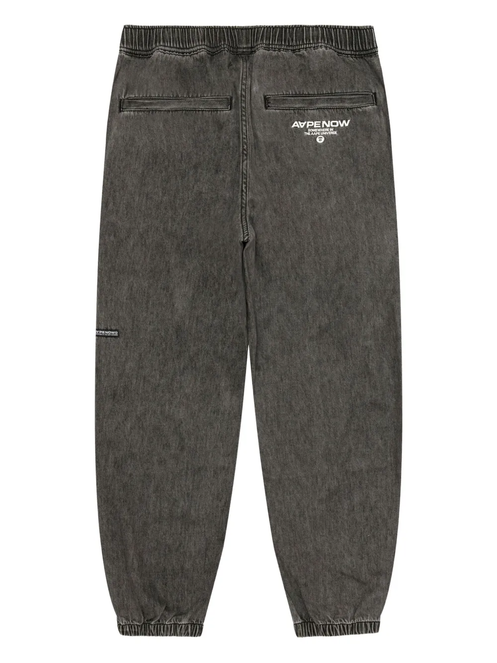 AAPE BY *A BATHING APE ape now logo-appliqué regular jeans - Grijs