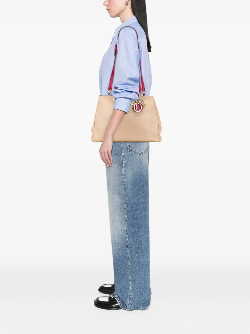 Christian Dior Pre-Owned 2012 Large Bicolor Leather Diorissimo satchel | Pre-Owned | Image 2