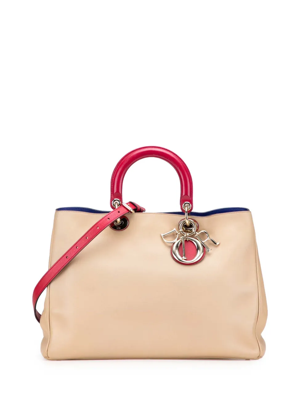 Christian Dior Pre-Owned 2012 Large Bicolor Leather Diorissimo satchel Christian Dior Pre-Owned 2012 Large Bicolor Leather Diorissimo satchel