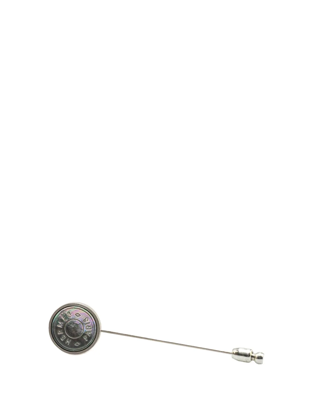 Hermès Pre-Owned 20th Century Palladium Plated Clou de Selle Stick Pin Hermès Pre-Owned 20th Century Palladium Plated Clou de Selle Stick Pin