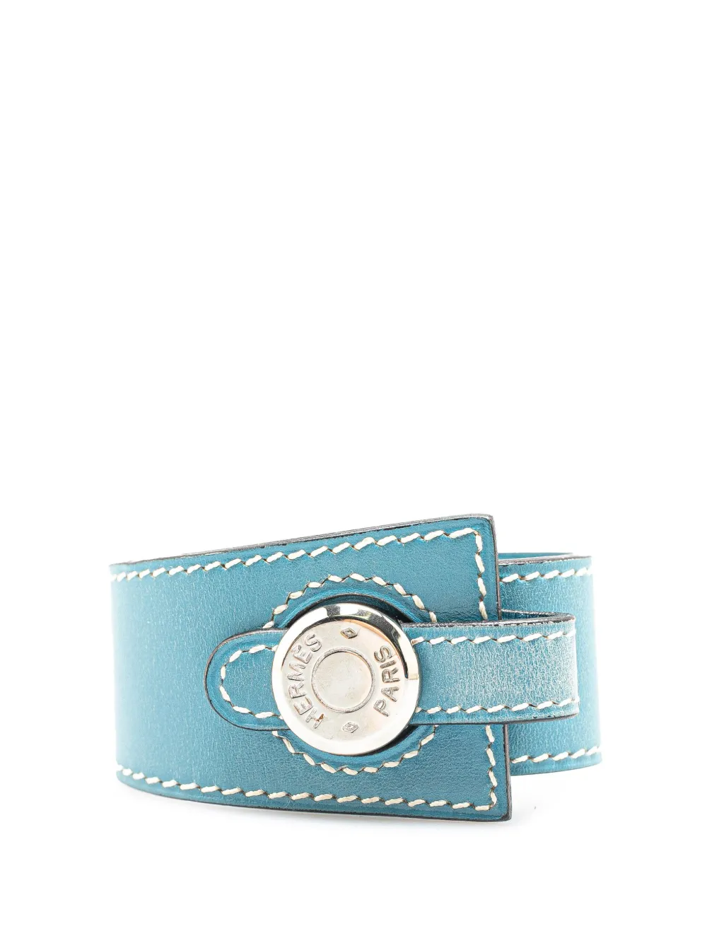 Hermès Pre-Owned 1998 Sellier Leather Dalvy Wrap Bracelet costume Hermès Pre-Owned 1998 Sellier Leather Dalvy Wrap Bracelet costume