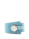 Hermès Pre-Owned 1998 Sellier Leather Dalvy Wrap Bracelet costume bracelet - Blue