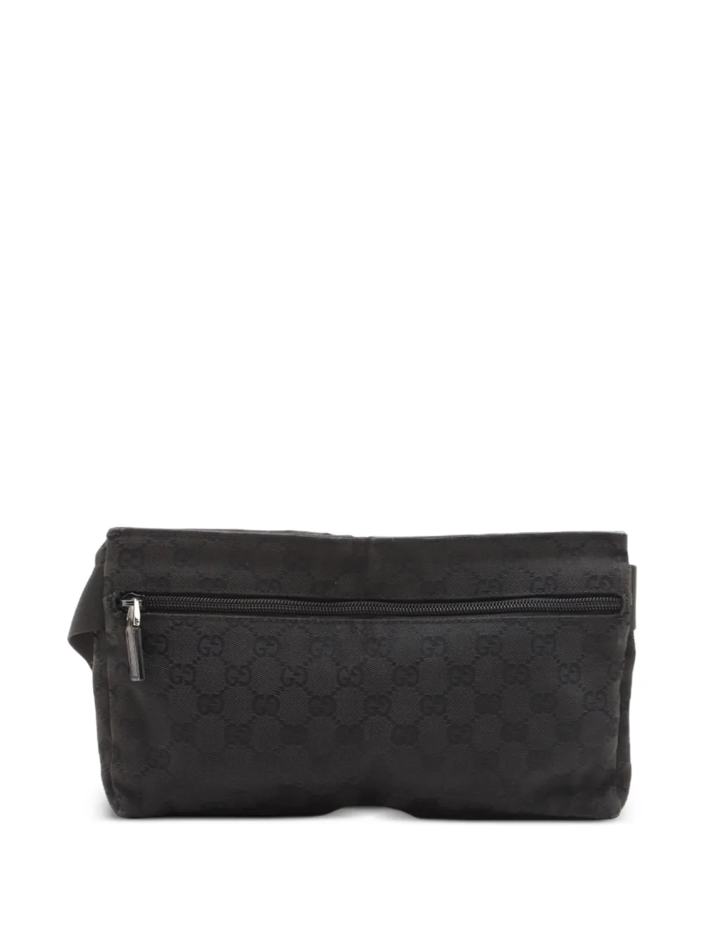 Pre-owned Gucci 1990-2010s Gg Pattern Belt Bag In Black