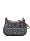 Céline Pre-Owned 1990s Macadam denim shoulder bag - Blue