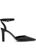 The Row ankle-strap pointed-toe flats - Black