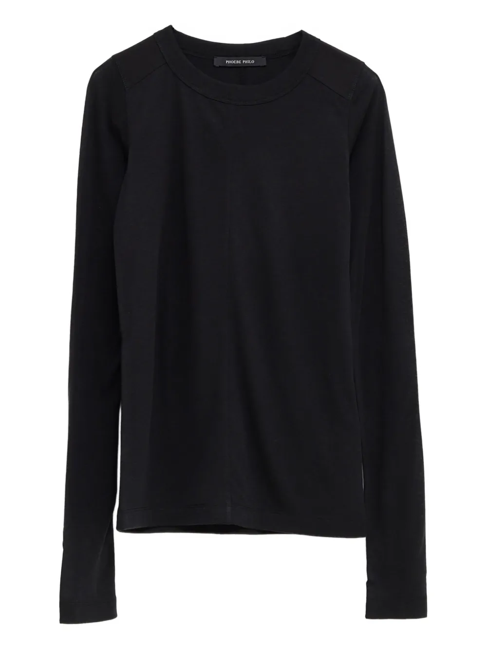Phoebe Philo long-sleeve panelled top | Black | Image 1