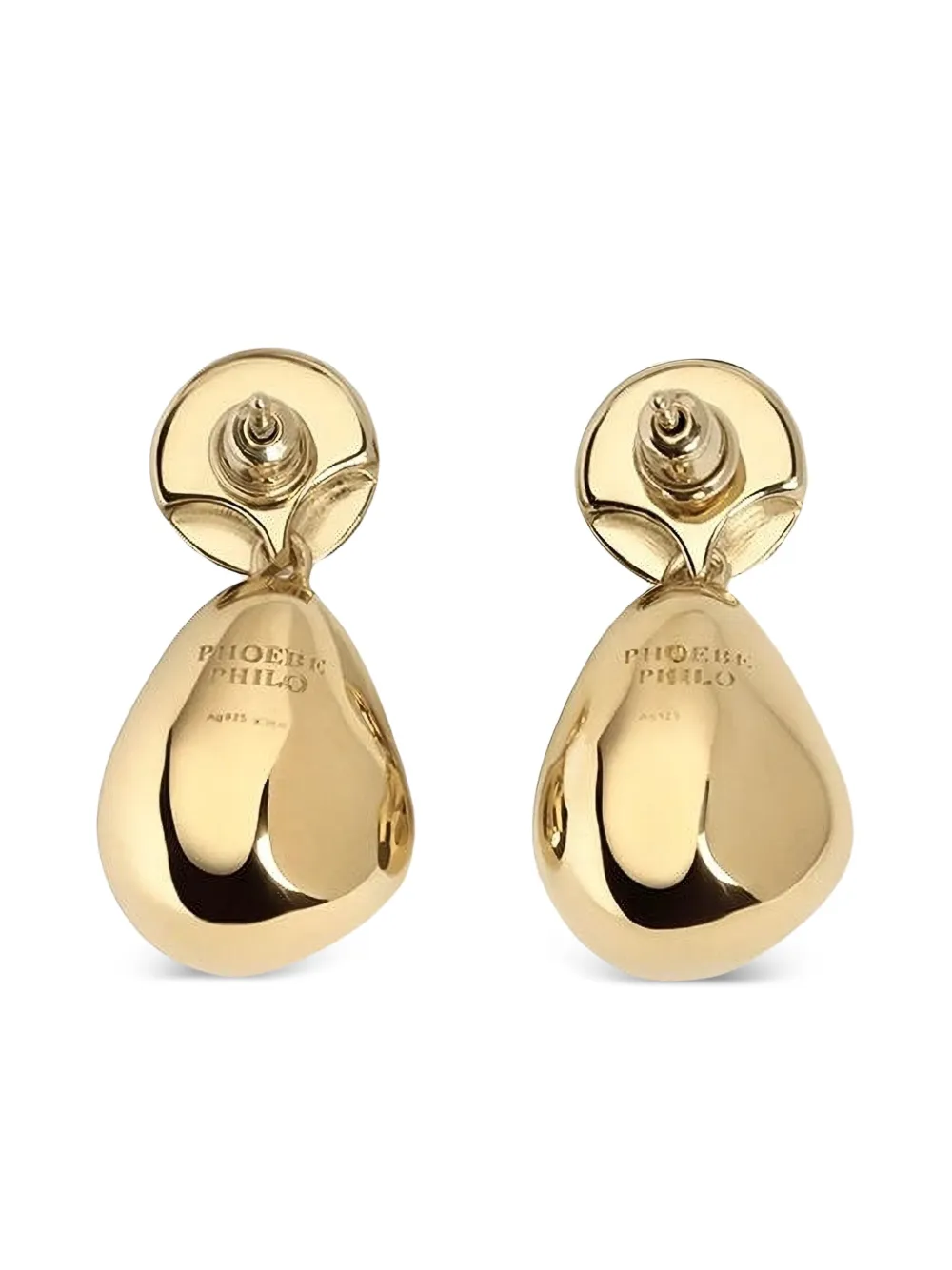 Phoebe Philo double-drop earrings - Goud