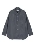 STUDIO TOMBOY pinstripe button-down shirt - Grey