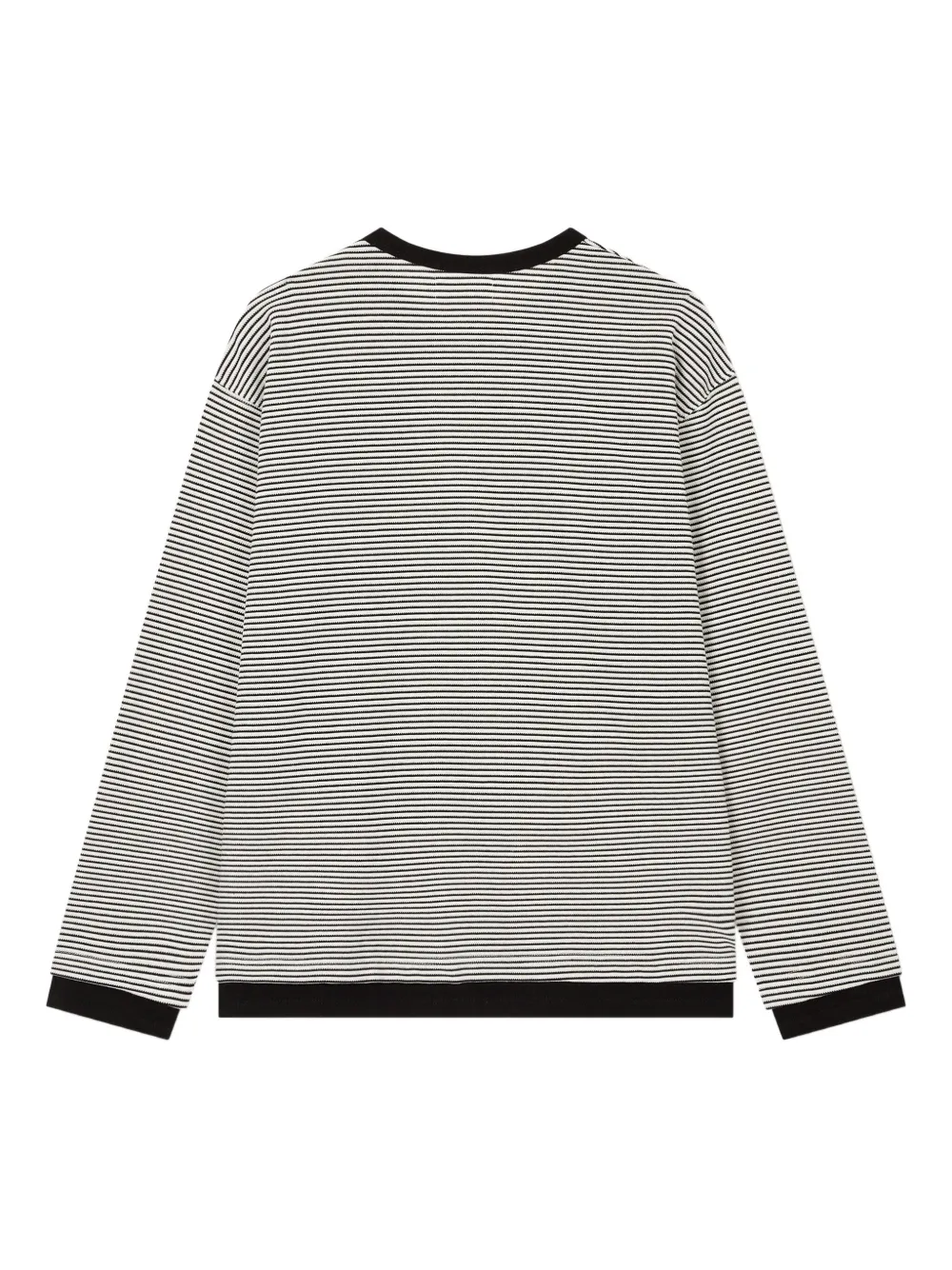 Studio Tomboy Striped Ringer T-shirt In Black