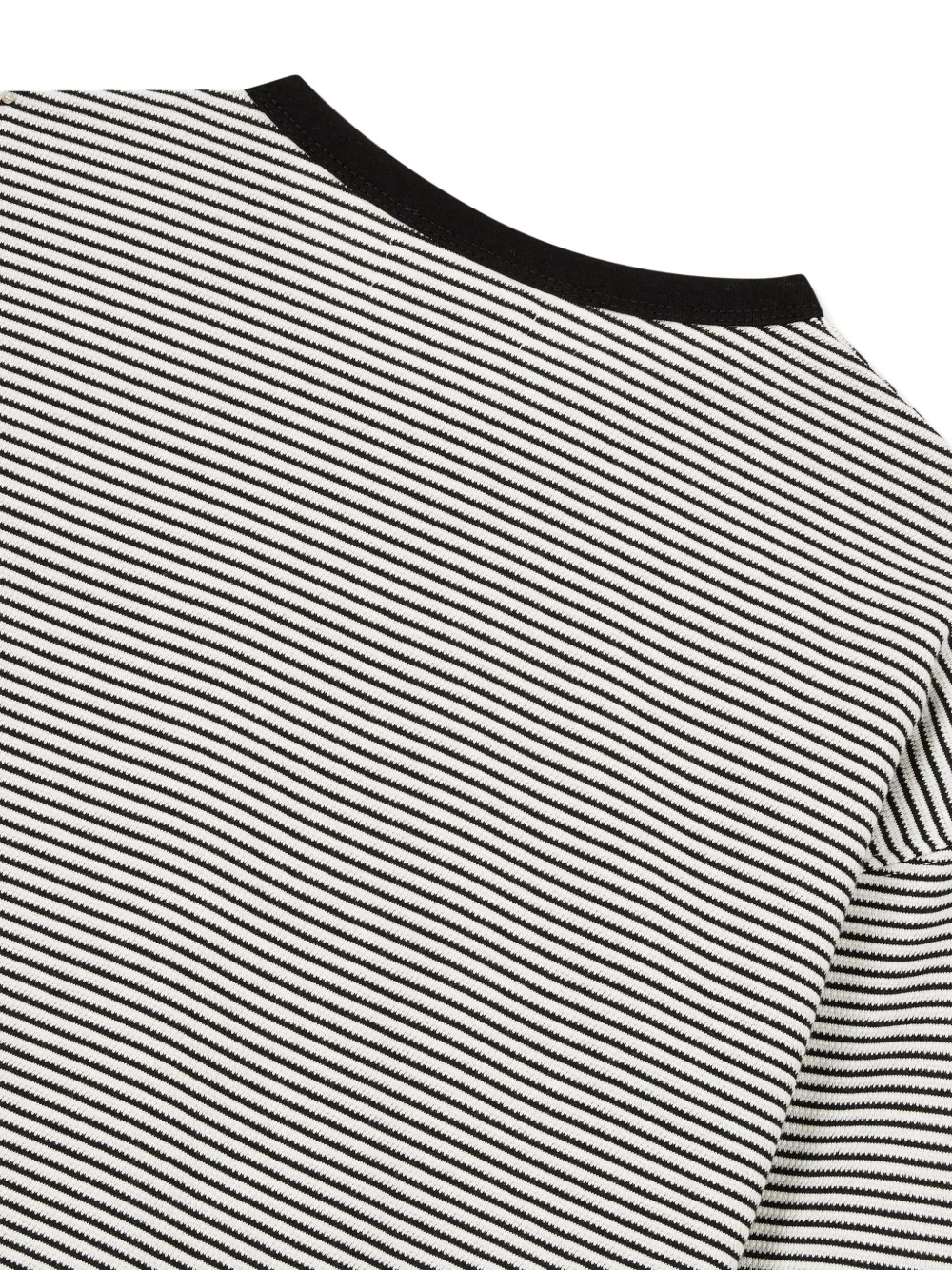 Studio Tomboy Striped Ringer T-shirt In Black