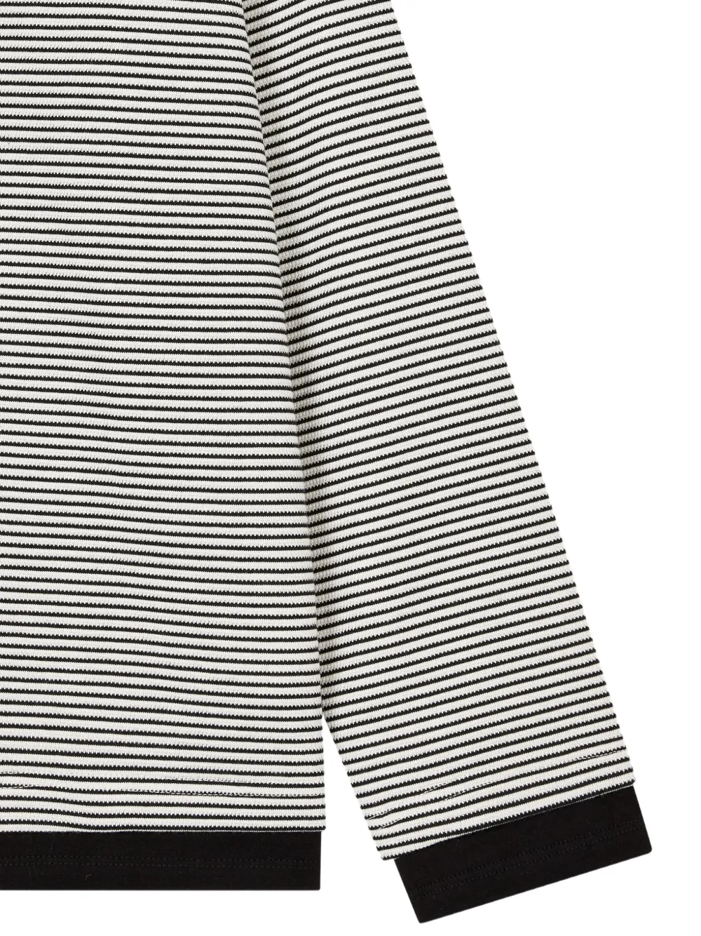 Studio Tomboy Striped Ringer T-shirt In Black