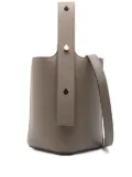 LOEWE mini Pebble top-handle leather bucket bag - Grey