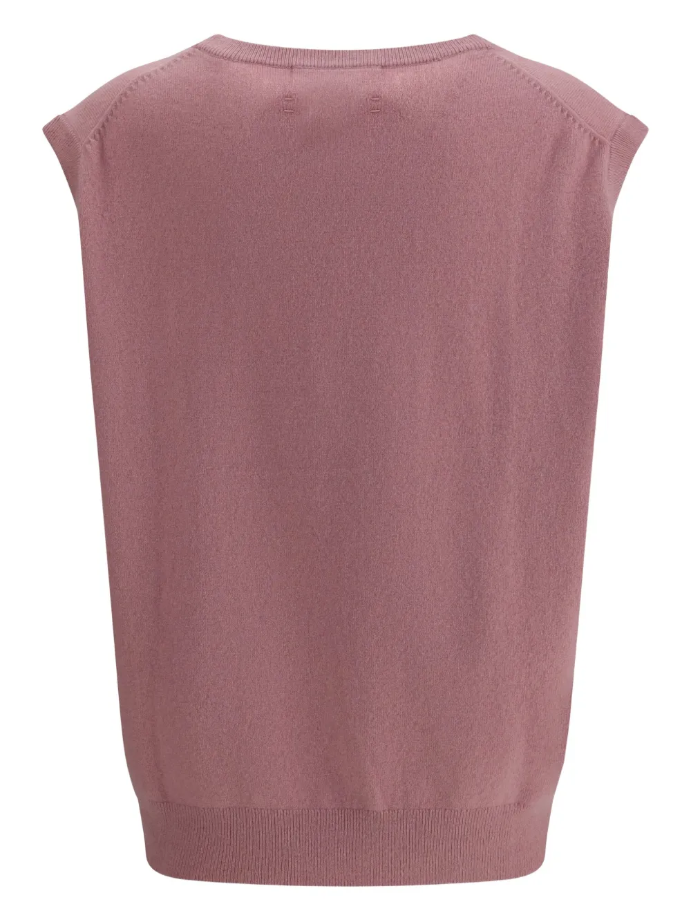 extreme cashmere V-neck sleeveless cashmere vest | Knitted Sweaters | Image 2