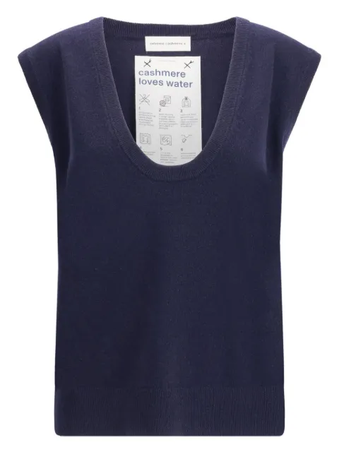 extreme cashmere scoop-neck cashmere tank top
