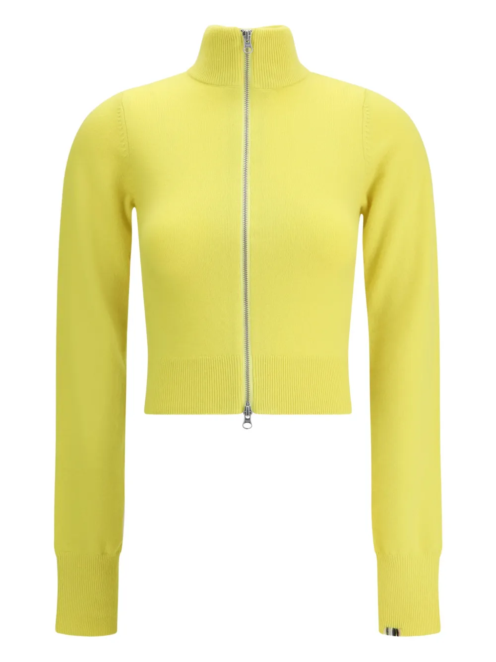 Extreme cashmere Vest met ritssluiting Geel