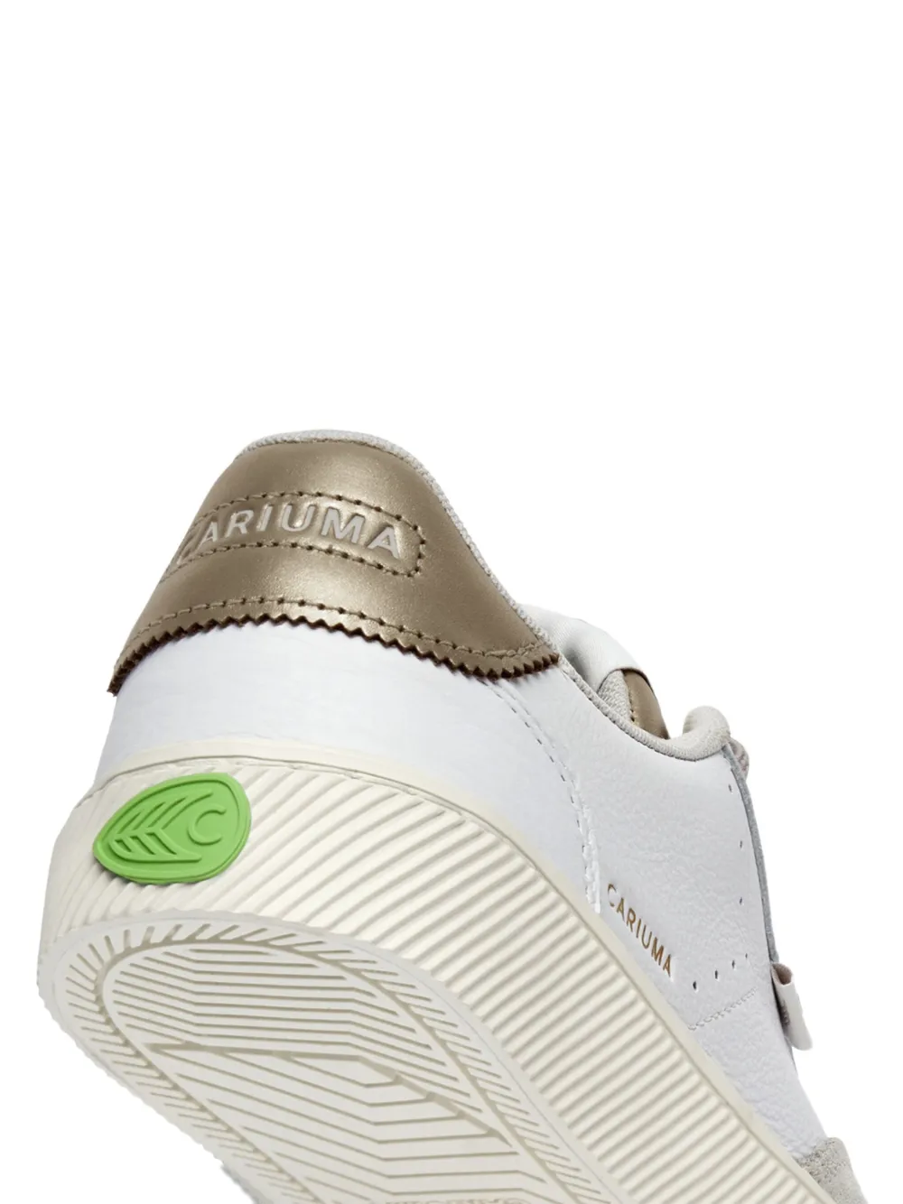 Cariuma Toca leren sneakers met metallic detail Wit