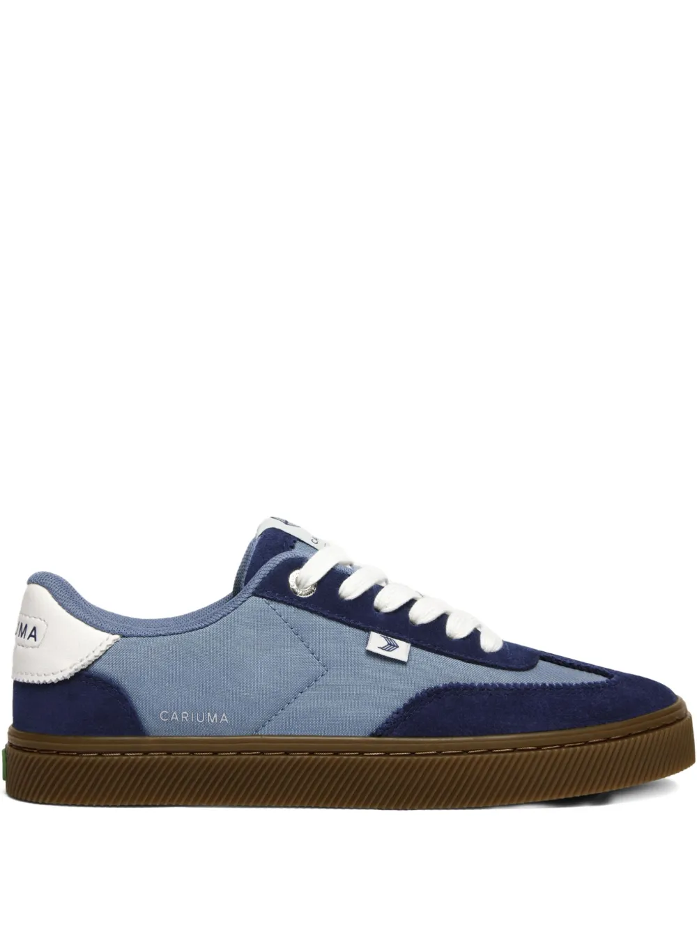 Cariuma Toca suede-leather lace-up sneakers Blue