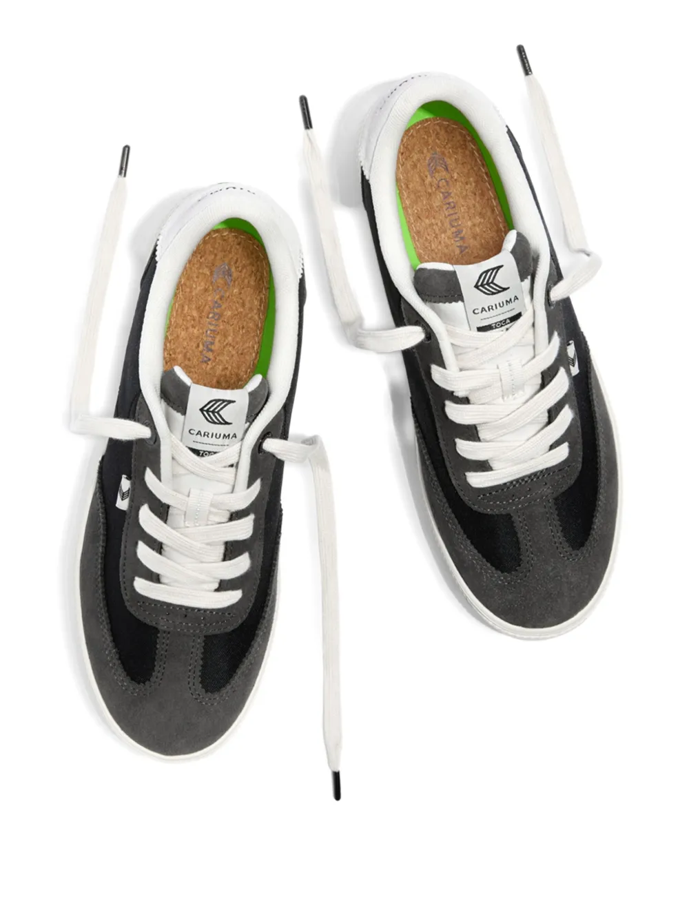 Cariuma Toca suede leather nylon trainers Black