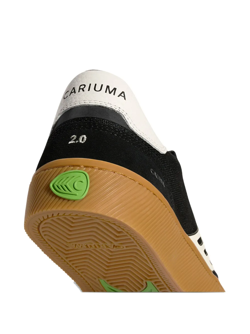 Cariuma Catiba Pro 2.0 Gum Black Suede And Cordura Ivory Logo Sneaker Women In Black