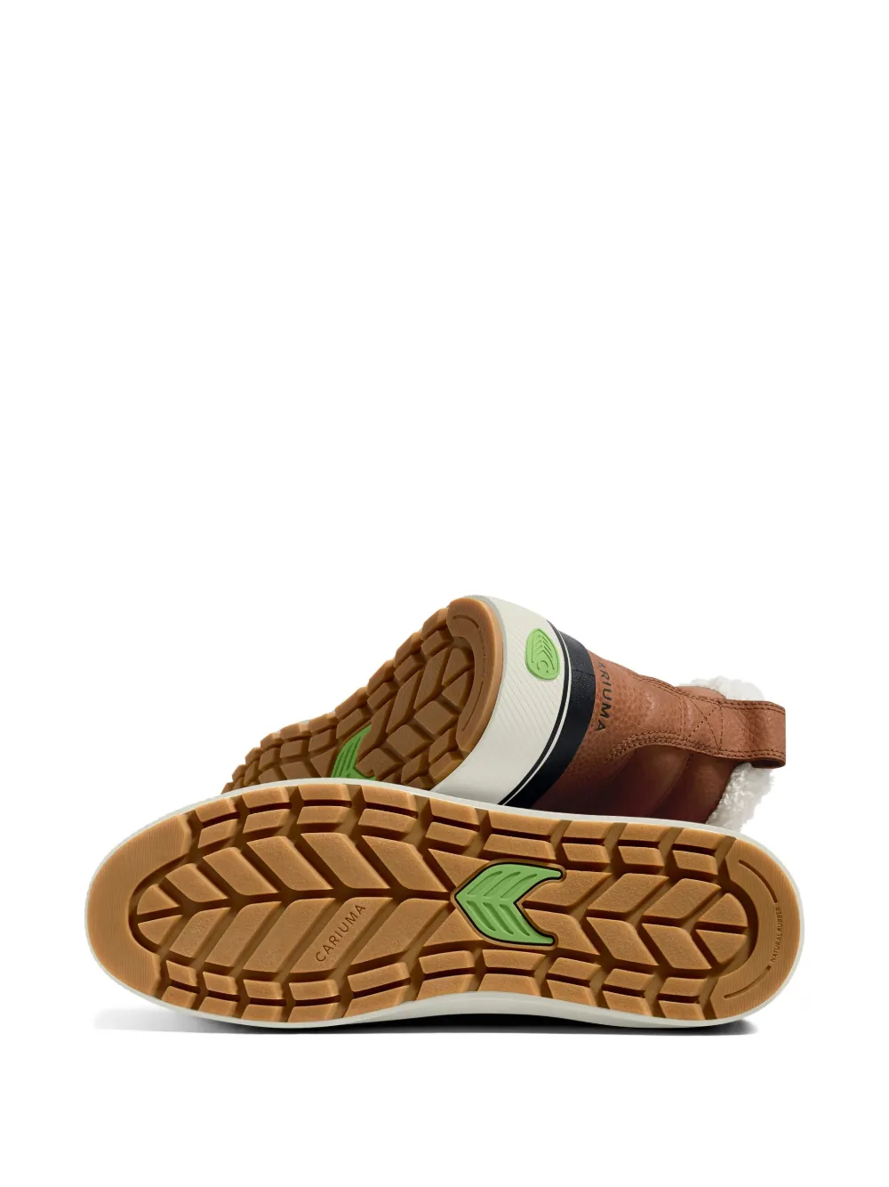 Cariuma Ibira laarzen gevoerd met bont Bruin