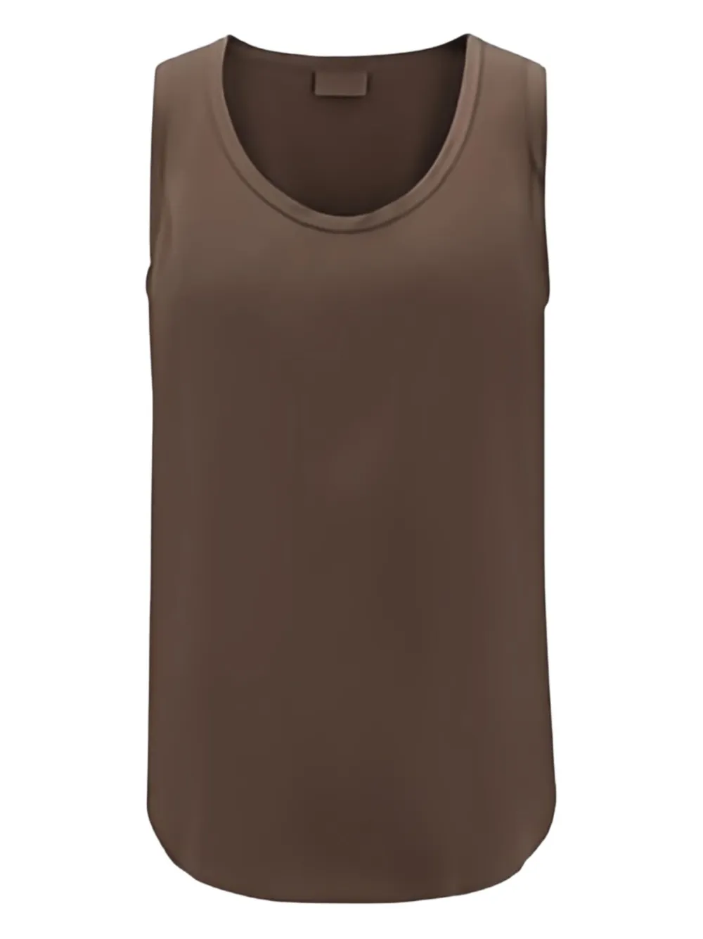 Brunello Cucinelli Tanktop met gewelfde afwerking Bruin