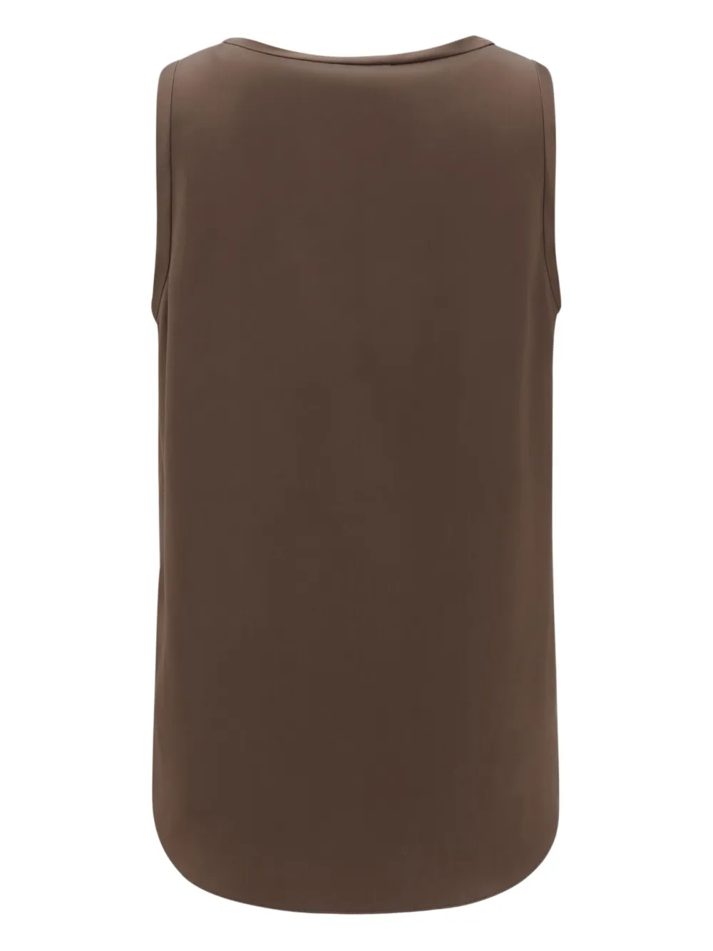 Brunello Cucinelli Tanktop met gewelfde afwerking Bruin
