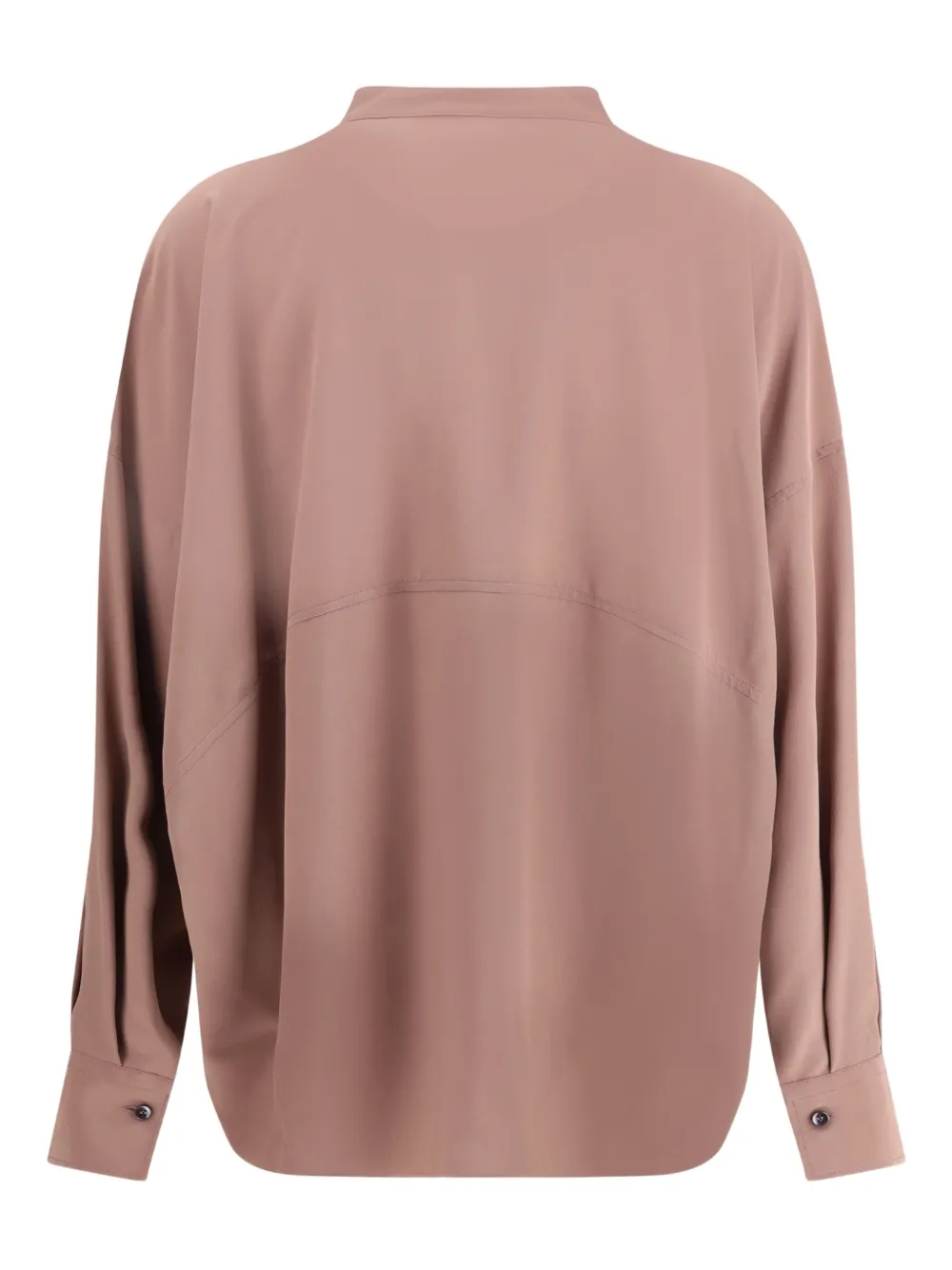 Brunello Cucinelli embellished silk blouse - Roze