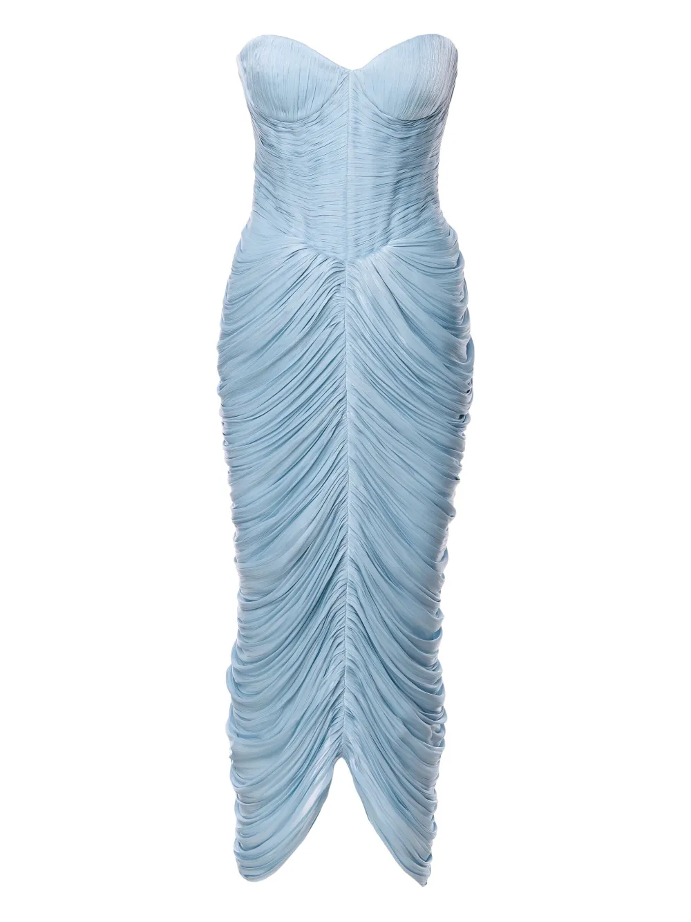 Ana Radu Rochie strapless midi dress Blauw