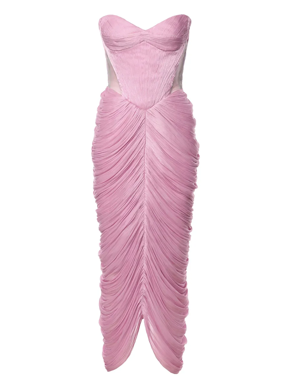 Ana Radu corset draped dress Roze