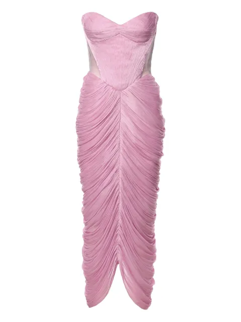 Ana Radu corset draped dress