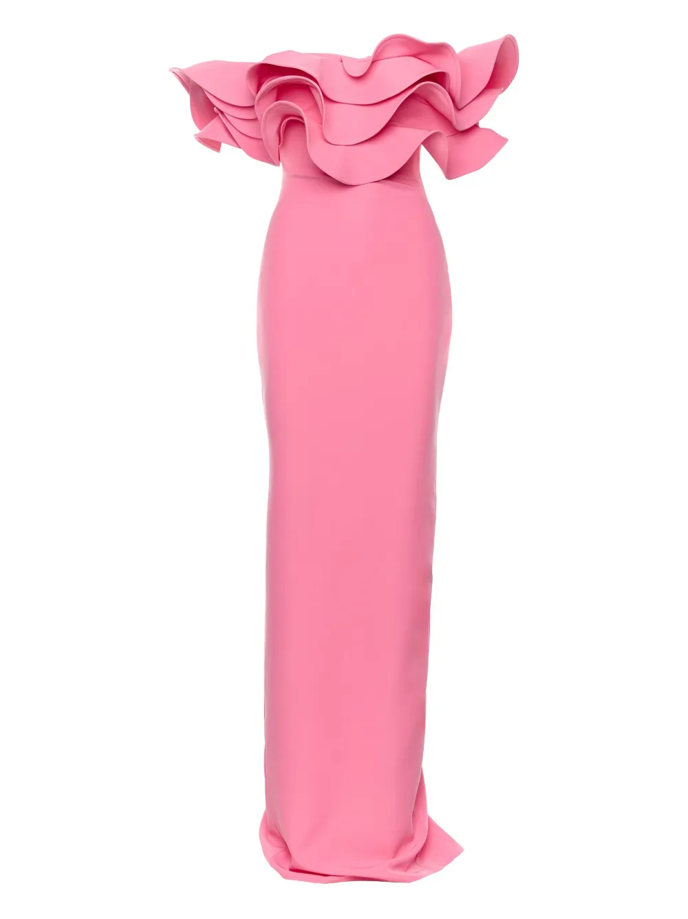 Ana Radu layered ruffle maxi dress Roze