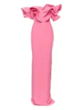 Ana Radu layered ruffle maxi dress - Pink