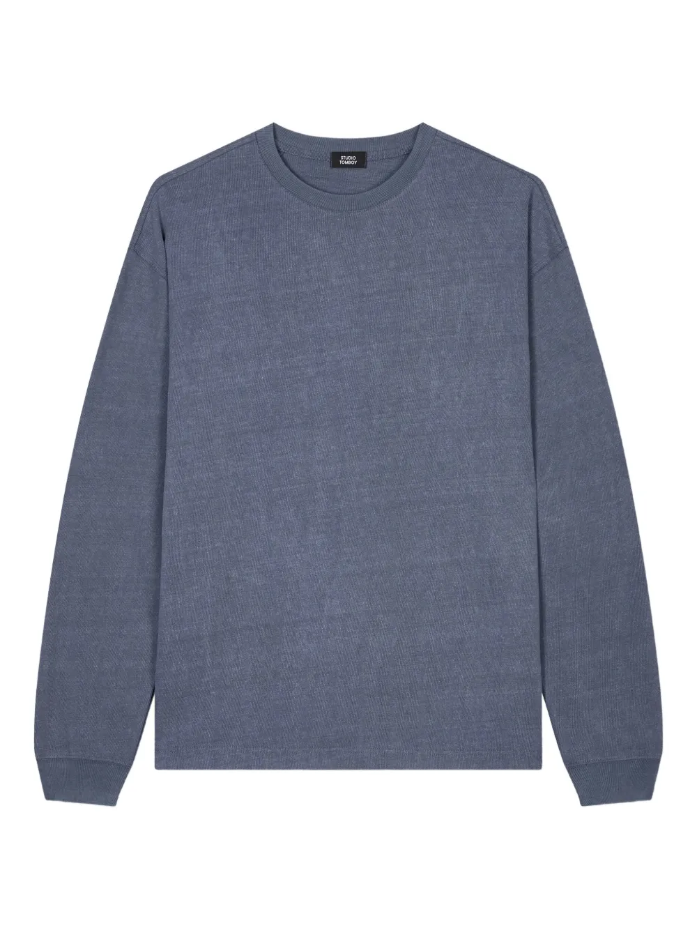 STUDIO TOMBOY pigment long-sleeve T-shirt | Blue | Image 1