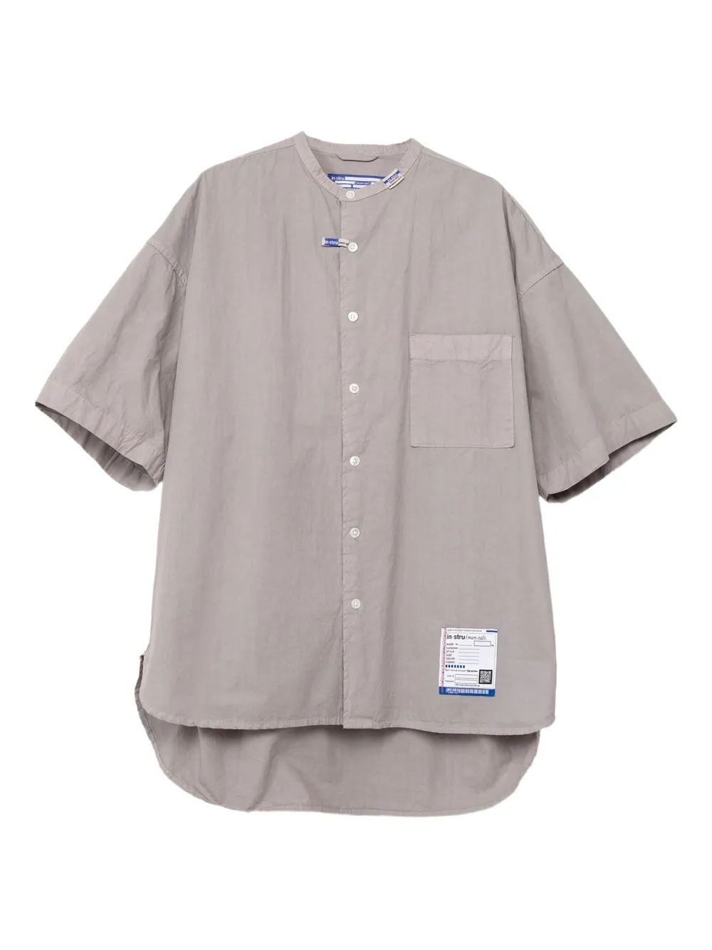 in･stru(men-tal). short-sleeve pocket shirt | Grey | Image 1