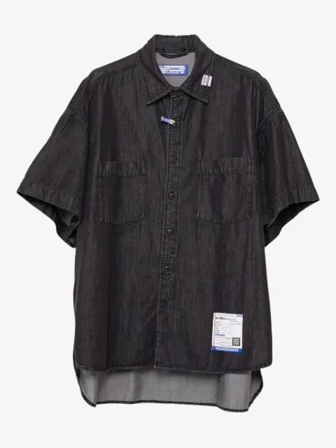 in･stru(men-tal). patch-pocket denim shirt