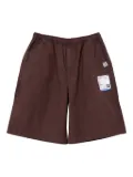 in･stru(men-tal). elastic-waist shorts - Brown