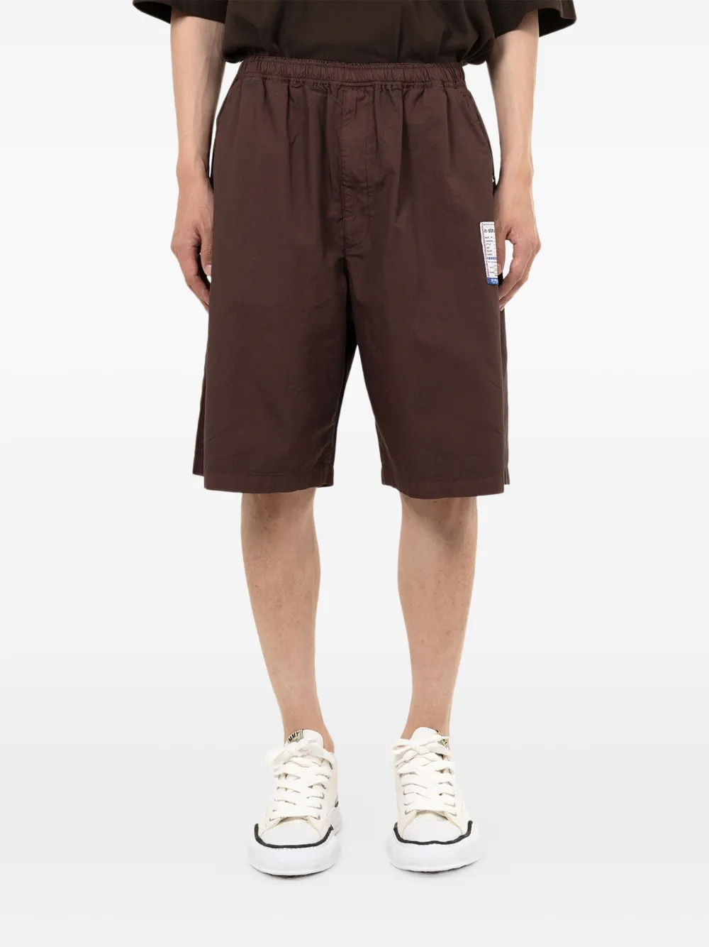 In･stru(men-tal). Shorts met elastische taille - Bruin